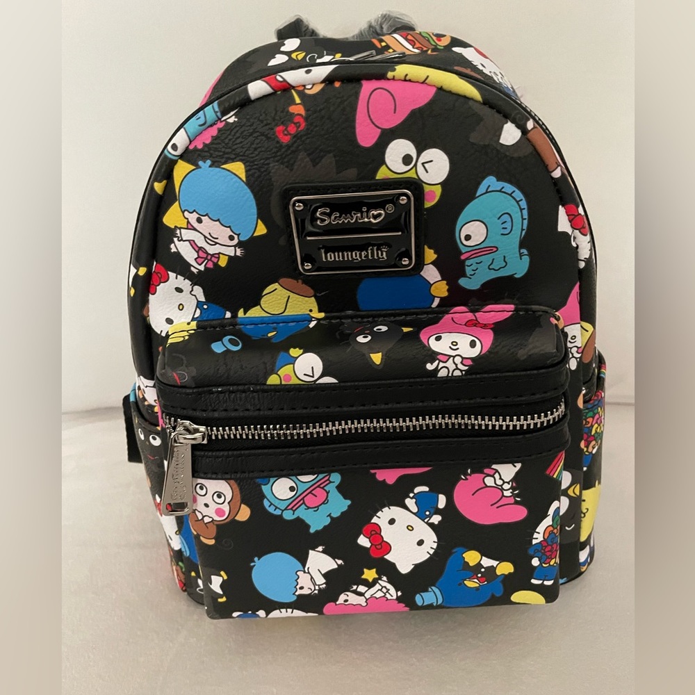 NWT Loungefly Sanrio Hello Kitty Backpack Black Multicolor